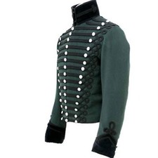 Giacca ussaro militare verde -