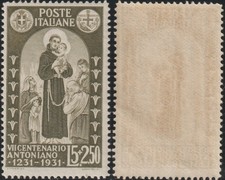1931 Sant' Antonio  5 lire +