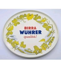 VASSOIO BIRRA WUHRER-LAMI MADE ITALY-MELAMINA-BIER BEER-TRAY TABLETT-70' VINTAGE