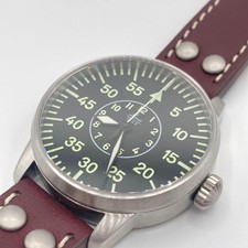 Orologio Laco Aachen Pilot automatico cassa 1,54" cinturino in pelle marrone