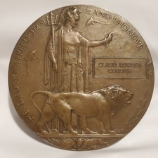 WW1 Targa commemorativa penny