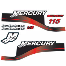 Per Mercury 115 CV Kit Adesivi