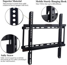 Nuovo supporto staffa TV da parete - sottile per TV al plasma LCD LED piatto 32-60 pollici