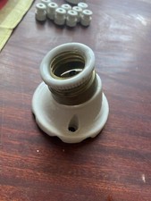 portalampade porcellana con attacco Edison e27 Da Muro