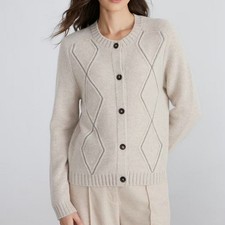 Giacca donna Brunello Cucinelli autunno inverno nuova girocollo maglia lana