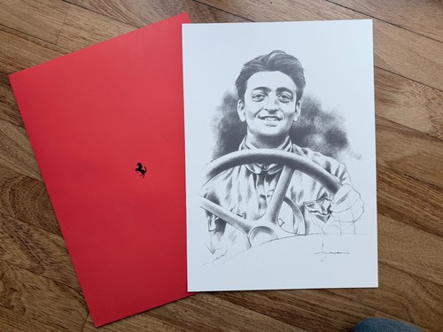 Stampa ritratto enzo ferrari - enzo,