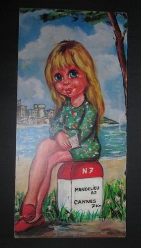 Poster vintage ragazza - poster, stampa