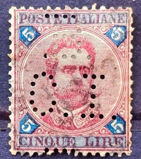 REGNO ITALIA  1891 UMBERTO I