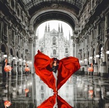 Moramarco Gianni Arriverò a Milano 30x30 fine art giclée retouché su cartoncino