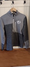Maglione Ortovox grigio chiaro collo zip, uomo XL