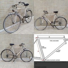 TELAIO IN ACCIAIO PER BICI DA UOMO CORSA GRAVEL SCATTO FISSO FIXED - RUOTE DA 28