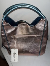 Borsa donna spaziosa oro e - donna,