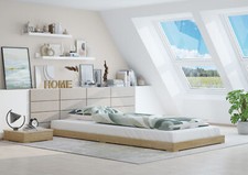 Tre varianti di scelta di futon giapponese 80x200 in Frassino oliato V-60.47E-08