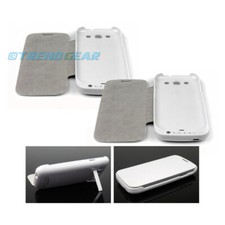 2X CUSTODIA POWER BANK BATTERIA BACKUP ESTERNA 3200MAH BIANCA GALAXY S3