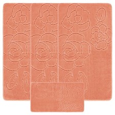 Set Tappeto Lavabile 4pz Caravan Romany Antiallergico Antiscivolo Tourier Girasole