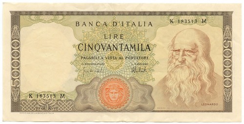 50000 lire banca - 50000,
