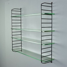 Libreria Pensile a Parete Vintage Design Metallo Smaltato Anni 60 Originale