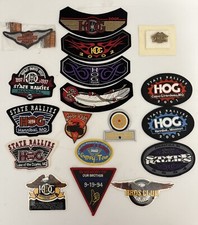 Lot of 18 Harley-Davidson HOG Patches Pin and Stickers 1997 - 2005