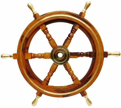 Ruota nave legno manico - ruota,