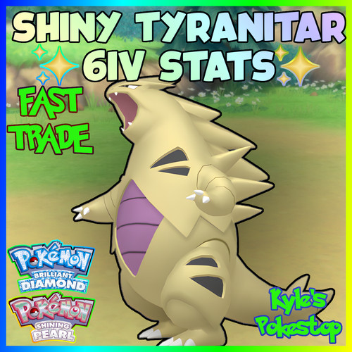 6iv shiny tyranitar - 🌟shiny🌟,