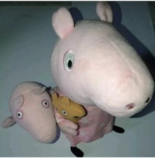 Peluche TY Peppa Pig 12" Pig's PEPPA con il suo TEDDY PIG Plush  2014