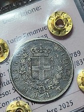 1 Lira 1863 M Stemma Regno d'