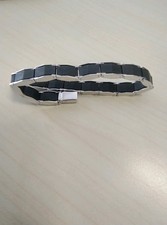 bracciale uomo Caucciù e Oro 18k