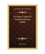 Le Opere Latine Di Giordano