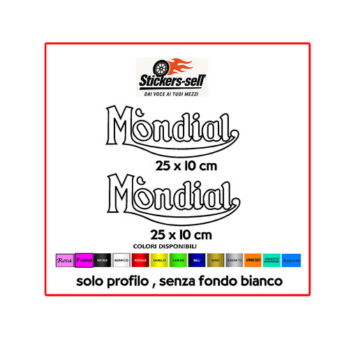 Kit adesivi moto mondial - moto,