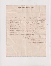 8-08-1790. L.A.S. Louis Armand