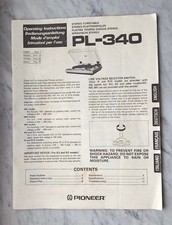PIONEER PL-340 piatto
