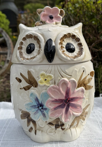 Vintage napco owl - owl, jar
