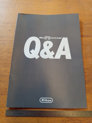Original sales guide nikon - original, f3
