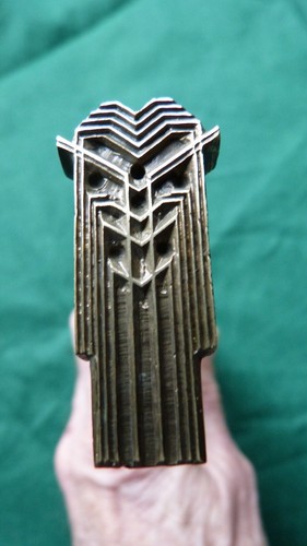 Outil ancien bronze reliure - outil,
