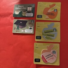 5 Starbucks Cards -