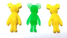 TOPO GIGIO - Maria Perego 80s Kinder sorpresa set 3 micro figure monocolore