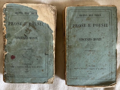 Vincenzo monti prose - prose, poesie