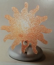 LAMPADA DA TAVOLO-COMODINO MARCA ATOM MODELLO SOLE  LU1900  finitura arancio