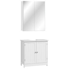 HOMCOM Set Specchiera Bagno e