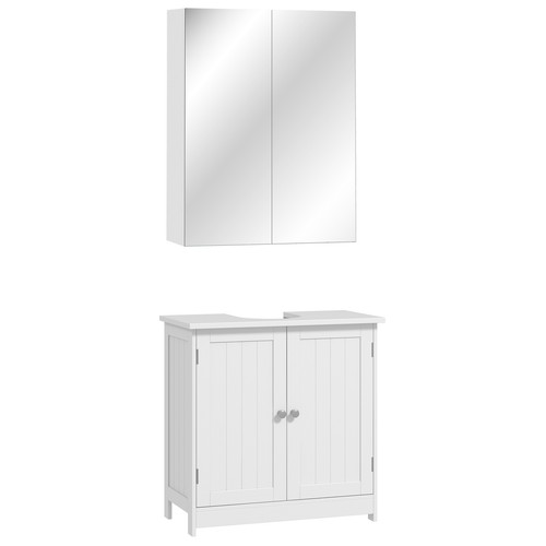 Homcom set specchiera bagno - homcom,