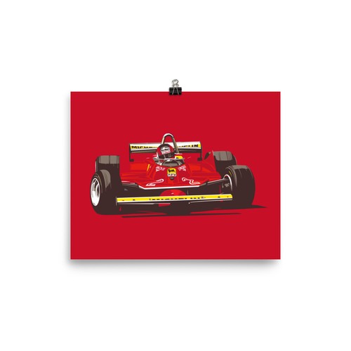 Poster auto corsa - corsa, gilles