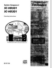 Technics hd501 - technics, sc-hd501