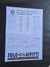 Autografo autograph originale su  programma Match Alessandro Del Piero