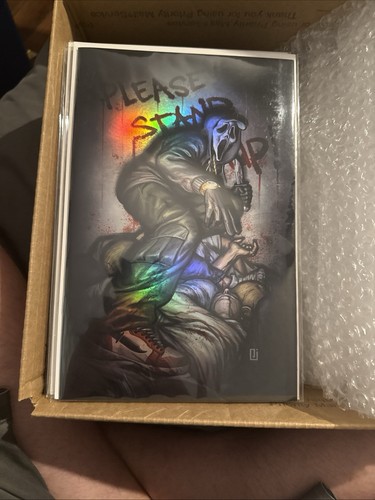 Please stand foil - stand,