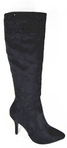 Magnifico stivali nero strass - magnifico,