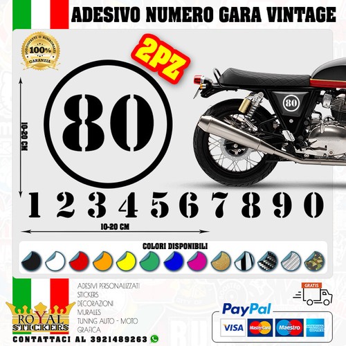Numeri adesivi vintage - 2,
