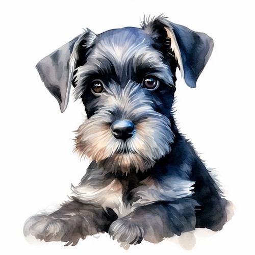 Adesivo murale schnauzer - adesivo,
