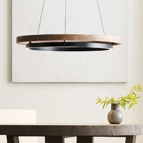 Lampadario moderno legno - lampadario, in