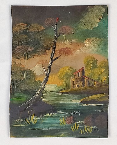 Quadro paesaggio dipinto - di,