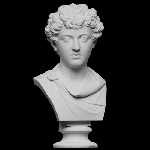 Statua busto giovane marco - statua,